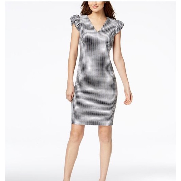 calvin klein checkered dress